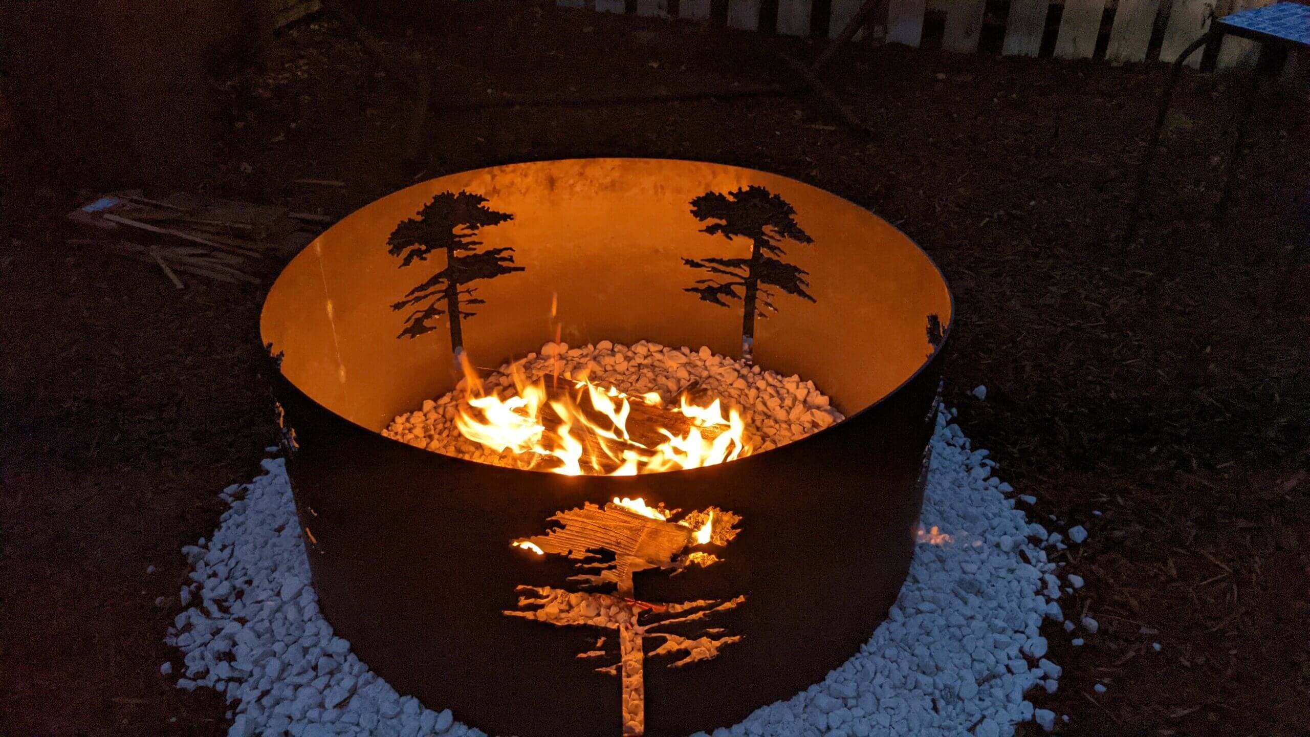 Custom fire pit hot sale rings near me