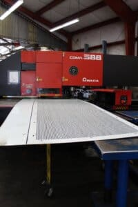 Creating the panels Each panel is punched with our heavy-duty equipment to our design specifications.