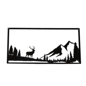 Our Mountain Majesty Laser cut plaque honors the great outdoors.