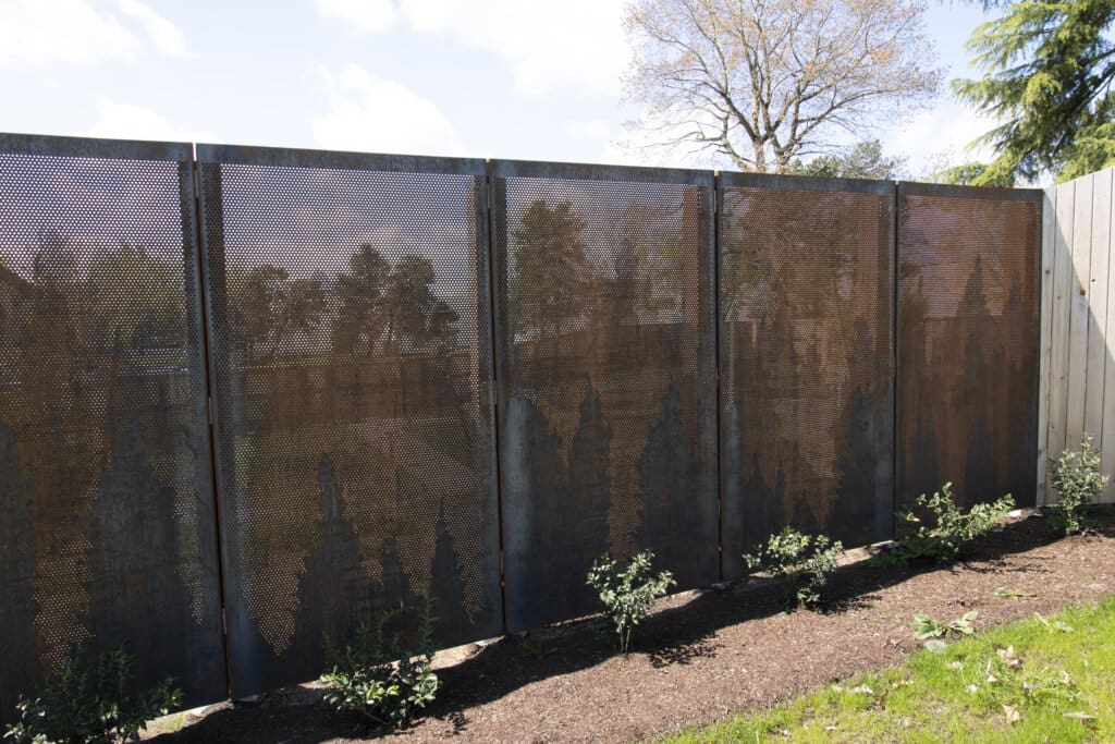 perforated metal privacy panels