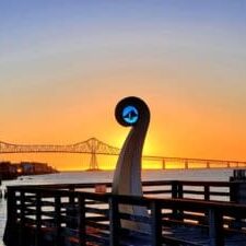 Art-Installation-Jeremy-Furnish-and-Astoria-Oregon-125th-Celebration-Monument-at-Sunset