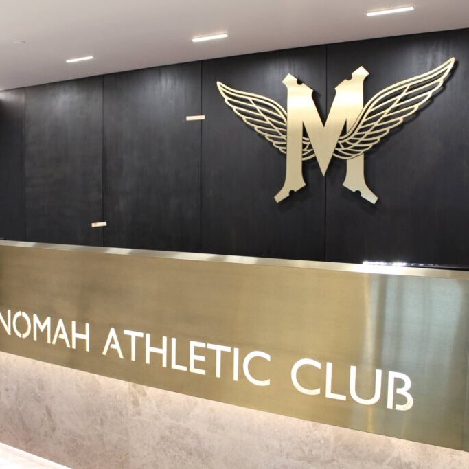 The custom logo signage we produced helps communicate MAC's mission: Enrich lives, foster friendships, and build upon traditions of excellence in athletic, wellness, and social programs.